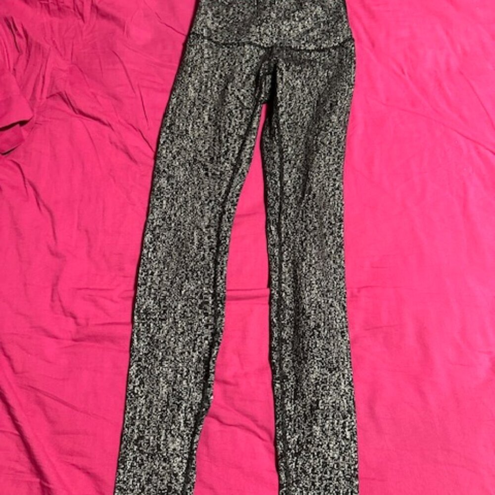 lululemon athletica Black Space-Dye Leggings